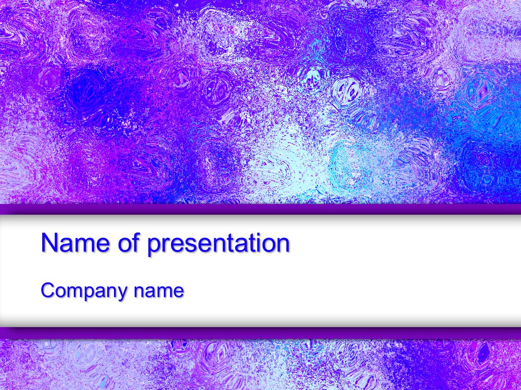 Free Violet ice powerpoint template presentation