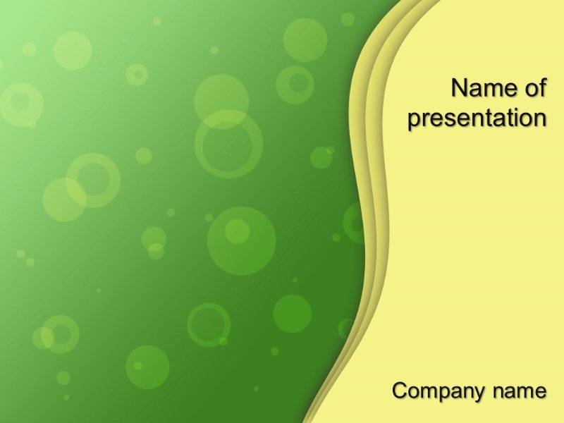 Free rising bubbles powerpoint template presentation