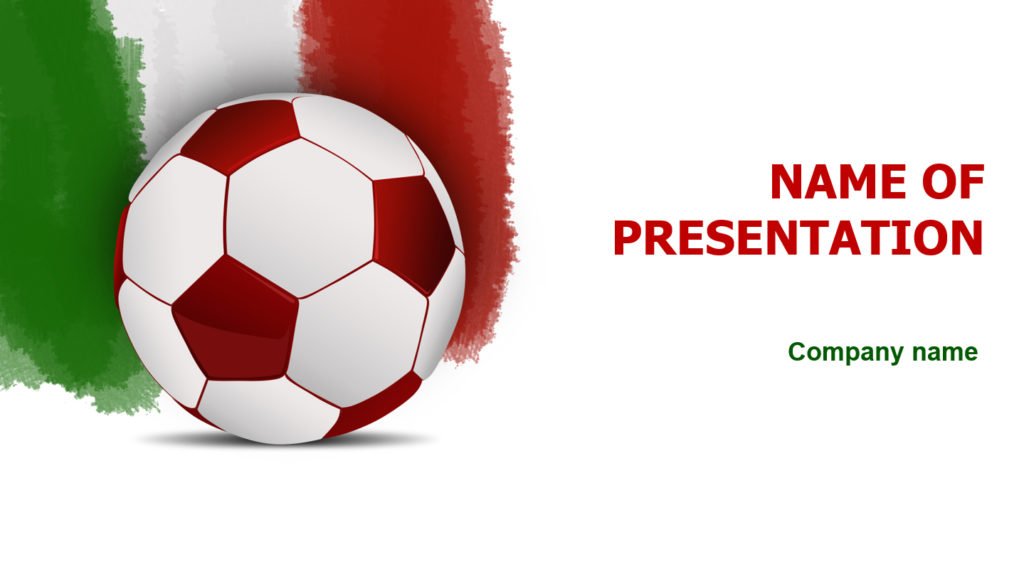 Italian Football Game PowerPoint template for impressive presentation